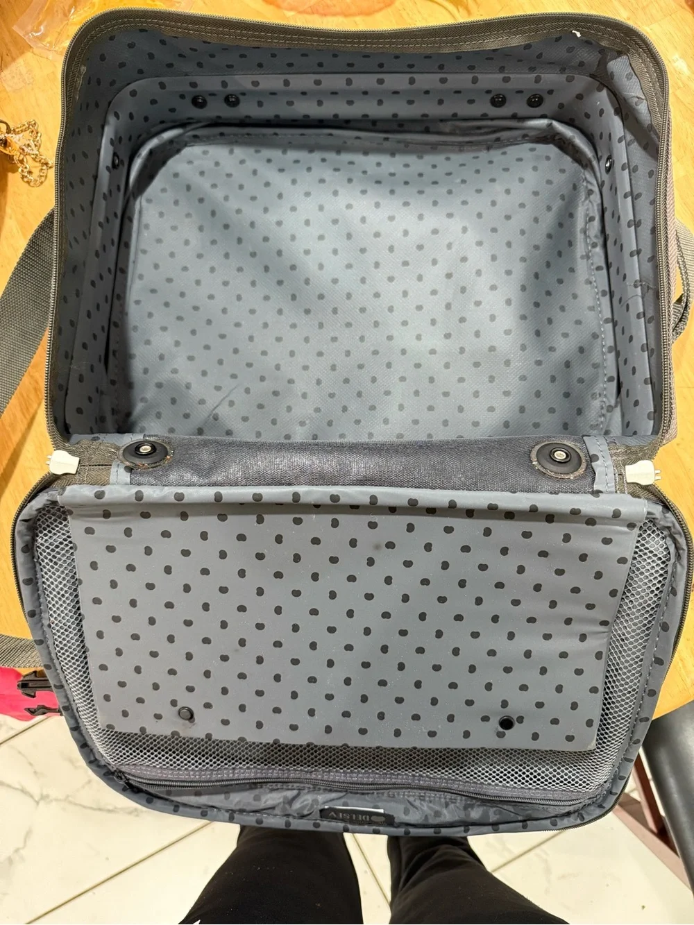 Men's Compact Travel Briefcase Bag - Gray